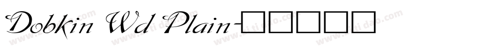 Dobkin Wd Plain字体转换